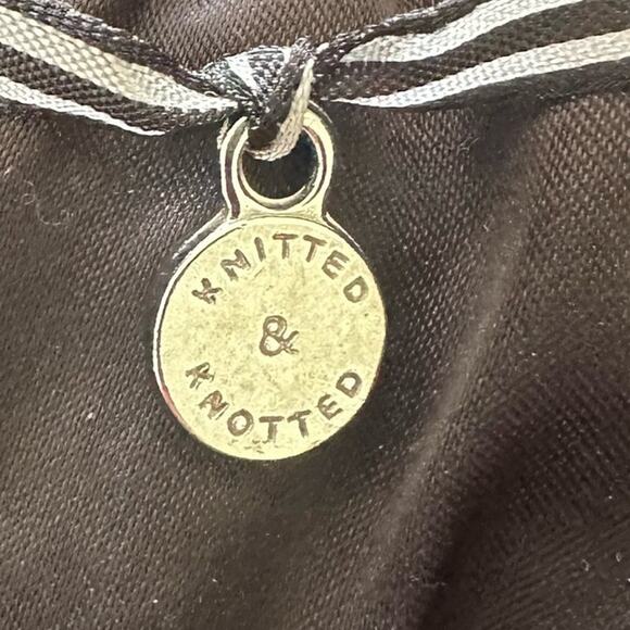 KNITTED KNOTTED Womens Skirt 12 Purple Textured Mohair Wool Fuzzy Preppy Career - Picture 8 of 13